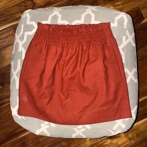 J. Crew Rust Orange Elastic-Waist Mini Skirt size 4